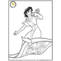 Dibujo para colorear: Aladdin (Películas de animación) #127743 - Dibujos para Colorear e Imprimir Gratis