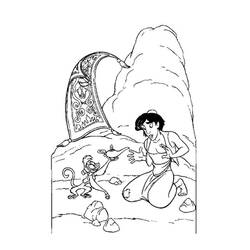 Dibujo para colorear: Aladdin (Películas de animación) #127748 - Dibujos para Colorear e Imprimir Gratis