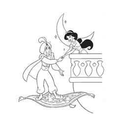 Dibujo para colorear: Aladdin (Películas de animación) #127755 - Dibujos para Colorear e Imprimir Gratis