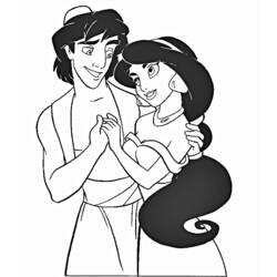 Dibujo para colorear: Aladdin (Películas de animación) #127779 - Dibujos para Colorear e Imprimir Gratis