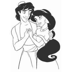 Dibujo para colorear: Aladdin (Películas de animación) #127782 - Dibujos para Colorear e Imprimir Gratis