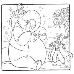 Dibujo para colorear: Aladdin (Películas de animación) #127792 - Dibujos para Colorear e Imprimir Gratis