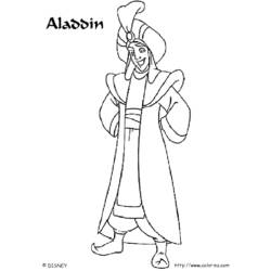 Dibujo para colorear: Aladdin (Películas de animación) #127795 - Dibujos para Colorear e Imprimir Gratis