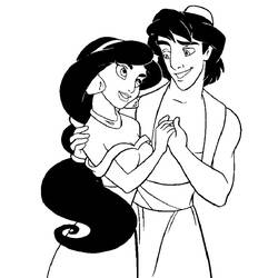 Dibujo para colorear: Aladdin (Películas de animación) #127804 - Dibujos para Colorear e Imprimir Gratis