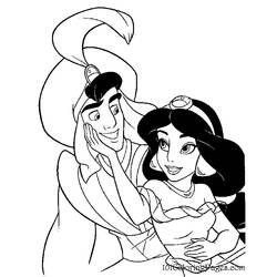 Dibujo para colorear: Aladdin (Películas de animación) #127812 - Dibujos para Colorear e Imprimir Gratis