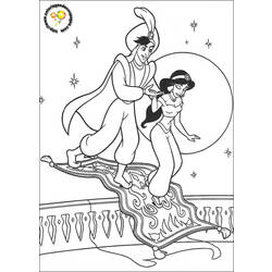 Dibujo para colorear: Aladdin (Películas de animación) #127820 - Dibujos para Colorear e Imprimir Gratis
