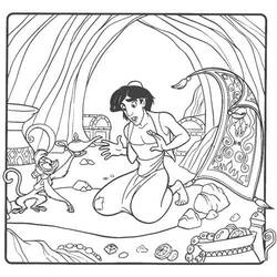 Dibujo para colorear: Aladdin (Películas de animación) #127867 - Dibujos para Colorear e Imprimir Gratis