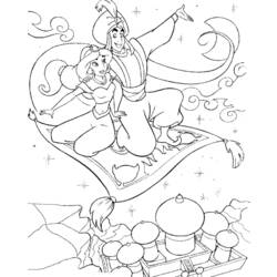 Dibujo para colorear: Aladdin (Películas de animación) #127879 - Dibujos para Colorear e Imprimir Gratis
