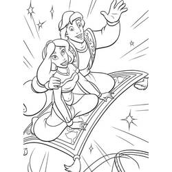 Dibujo para colorear: Aladino (Películas de Animación) #127588 - Dibujos para Colorear e Imprimir Gratis