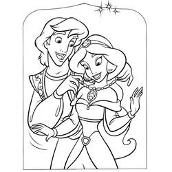 Dibujo para colorear: Aladino (Películas de Animación) #127603 - Dibujos para Colorear e Imprimir Gratis