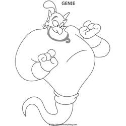 Dibujo para colorear: Aladino (Películas de Animación) #127721 - Dibujos para Colorear e Imprimir Gratis