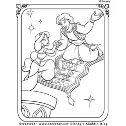 Dibujo para colorear: Aladino (Películas de Animación) #127741 - Dibujos para Colorear e Imprimir Gratis
