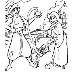 Dibujo para colorear: Aladino (Películas de Animación) #127764 - Dibujos para Colorear e Imprimir Gratis