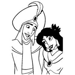Dibujo para colorear: Aladino (Películas de Animación) #127787 - Dibujos para Colorear e Imprimir Gratis