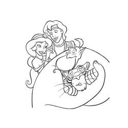 Dibujo para colorear: Aladino (Películas de Animación) #127819 - Dibujos para Colorear e Imprimir Gratis