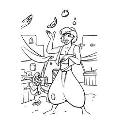 Dibujo para colorear: Aladino (Películas de Animación) #127823 - Dibujos para Colorear e Imprimir Gratis