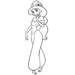 Dibujo para colorear: Aladino (Películas de Animación) #127824 - Dibujos para Colorear e Imprimir Gratis