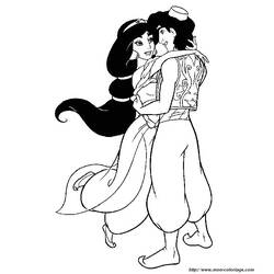 Dibujo para colorear: Aladino (Películas de Animación) #127856 - Dibujos para Colorear e Imprimir Gratis