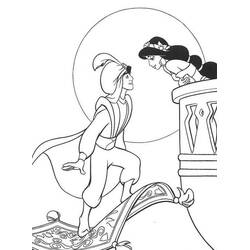 Dibujo para colorear: Aladino (Películas de Animación) #127866 - Dibujos para Colorear e Imprimir Gratis