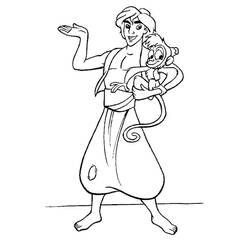 Dibujo para colorear: Aladino (Películas de Animación) #127868 - Dibujos para Colorear e Imprimir Gratis
