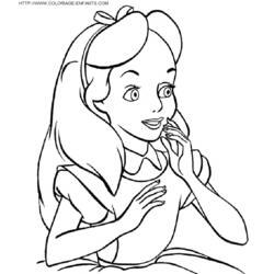 Dibujo para colorear: Alice in Wonderland (Películas de animación) #127887 - Dibujos para Colorear e Imprimir Gratis