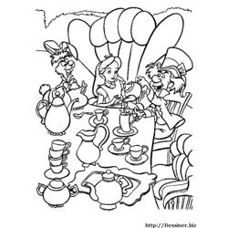 Dibujo para colorear: Alice in Wonderland (Películas de animación) #127912 - Dibujos para Colorear e Imprimir Gratis