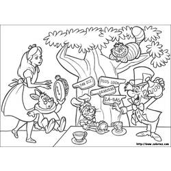 Dibujos para colorear: Alice in Wonderland - Dibujos para colorear