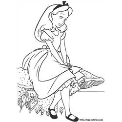 Dibujo para colorear: Alice in Wonderland (Películas de animación) #127998 - Dibujos para Colorear e Imprimir Gratis