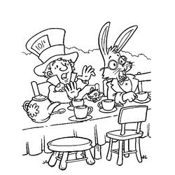 Dibujo para colorear: Alicia en el País de las Maravillas (Películas de Animación) #127890 - Dibujos para Colorear e Imprimir Gratis