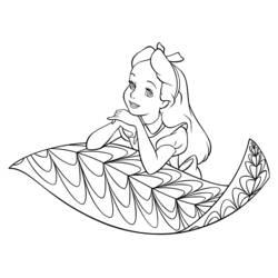 Dibujo para colorear: Alicia en el País de las Maravillas (Películas de Animación) #127911 - Dibujos para Colorear e Imprimir Gratis