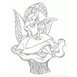 Dibujo para colorear: Alicia en el País de las Maravillas (Películas de Animación) #127989 - Dibujos para Colorear e Imprimir Gratis