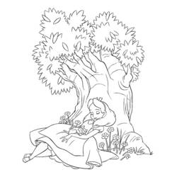 Dibujo para colorear: Alicia en el País de las Maravillas (Películas de Animación) #127995 - Dibujos para Colorear e Imprimir Gratis