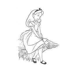 Dibujo para colorear: Alicia en el País de las Maravillas (Películas de Animación) #128020 - Dibujos para Colorear e Imprimir Gratis