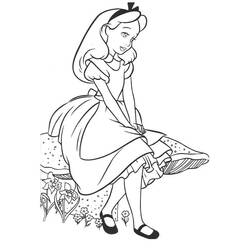 Dibujo Alicia en el País de las Maravillas (Películas de Animación) #202803 para imprimir y colorear