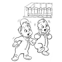 Dibujo para colorear: Alvin and the Chipmunks (Películas de animación) #128260 - Dibujos para Colorear e Imprimir Gratis
