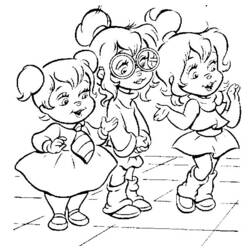 Dibujo para colorear: Alvin and the Chipmunks (Películas de animación) #128277 - Dibujos para Colorear e Imprimir Gratis