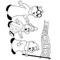 Dibujo para colorear: Alvin and the Chipmunks (Películas de animación) #128301 - Dibujos para Colorear e Imprimir Gratis