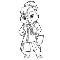 Dibujo para colorear: Alvin and the Chipmunks (Películas de animación) #128312 - Dibujos para Colorear e Imprimir Gratis