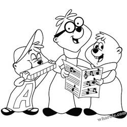 Dibujo para colorear: Alvin and the Chipmunks (Películas de animación) #128326 - Dibujos para Colorear e Imprimir Gratis
