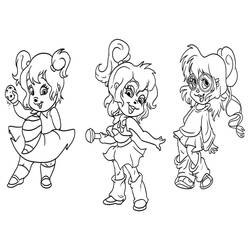 Dibujo para colorear: Alvin and the Chipmunks (Películas de animación) #128352 - Dibujos para Colorear e Imprimir Gratis