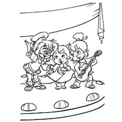 Dibujo para colorear: Alvin and the Chipmunks (Películas de animación) #128379 - Dibujos para Colorear e Imprimir Gratis