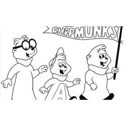 Dibujo para colorear: Alvin and the Chipmunks (Películas de animación) #128382 - Dibujos para Colorear e Imprimir Gratis