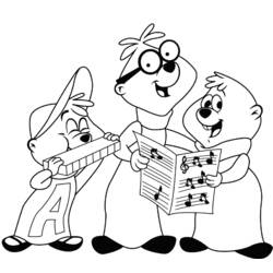 Dibujo para colorear: Alvin and the Chipmunks (Películas de animación) #128457 - Dibujos para Colorear e Imprimir Gratis