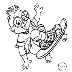 Dibujo para colorear: Alvin and the Chipmunks (Películas de animación) #128469 - Dibujos para Colorear e Imprimir Gratis