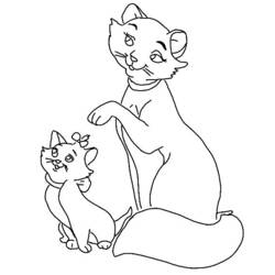Dibujo para colorear: Aristocats (Películas de animación) #26879 - Dibujos para Colorear e Imprimir Gratis