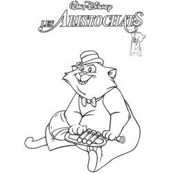 Dibujo para colorear: Aristocats (Películas de animación) #27010 - Dibujos para Colorear e Imprimir Gratis