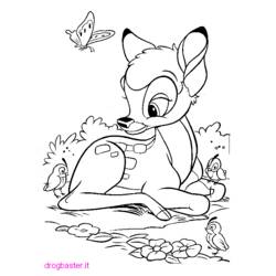 Dibujo para colorear: Bambi (Películas de animación) #128516 - Dibujos para Colorear e Imprimir Gratis