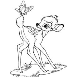 Dibujo para colorear: Bambi (Películas de animación) #128519 - Dibujos para Colorear e Imprimir Gratis