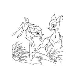 Dibujo para colorear: Bambi (Películas de animación) #128526 - Dibujos para Colorear e Imprimir Gratis