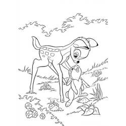 Dibujo para colorear: Bambi (Películas de animación) #128527 - Dibujos para Colorear e Imprimir Gratis